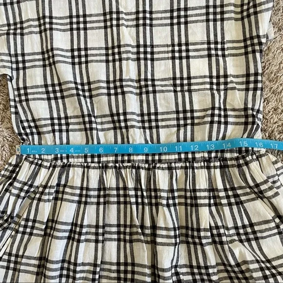 Rylee + Cru Black and White Plaid Midi Dress - Picture 8 of 10